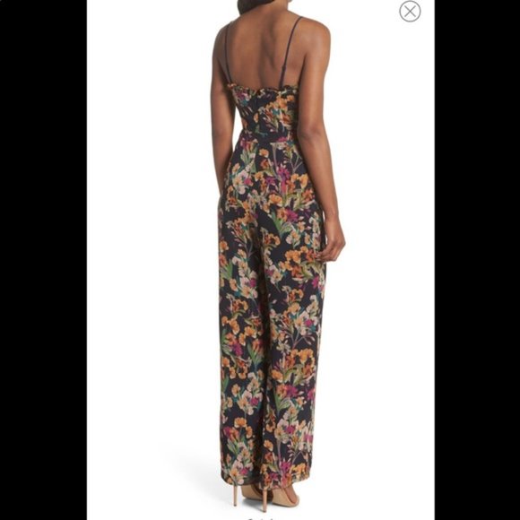 Adelyn Rae Penelope Floral Print Jumpsuit.  SZ S - Picture 2 of 6